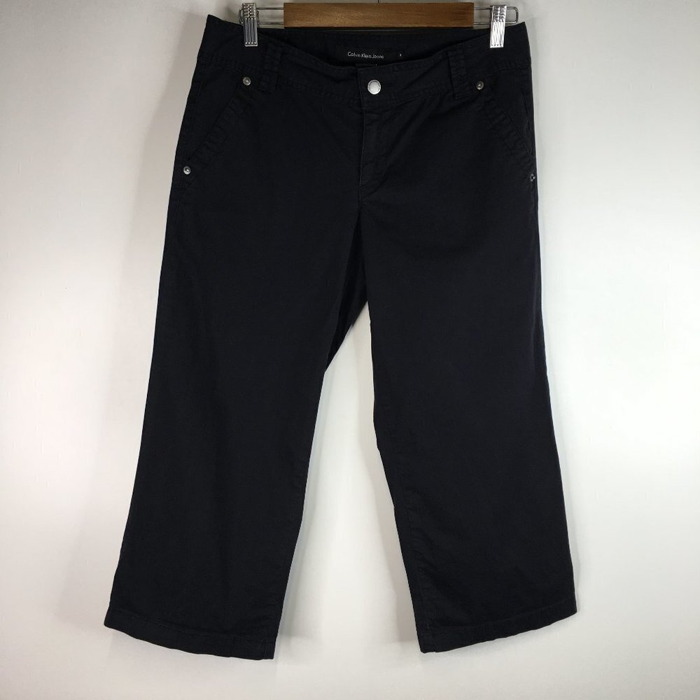 Calvin Klein Cropped Black Pants Size 6
